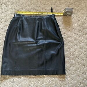 Lauren by Ralph Lauren Leather Pencil Skirt